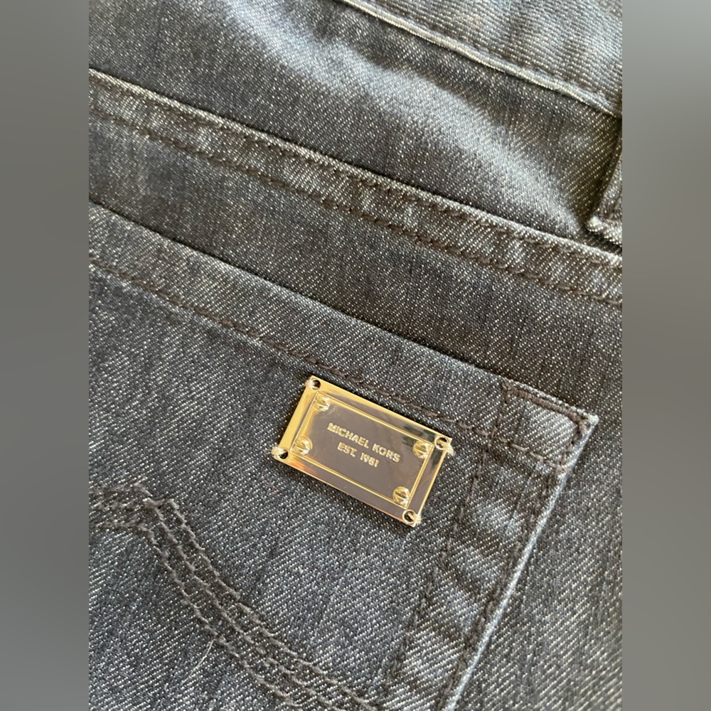 Michael Kors Indigo Wide Leg Boot Jeans - Picture 5 of 15